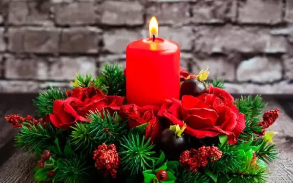 Новогодняя композиция в бокале