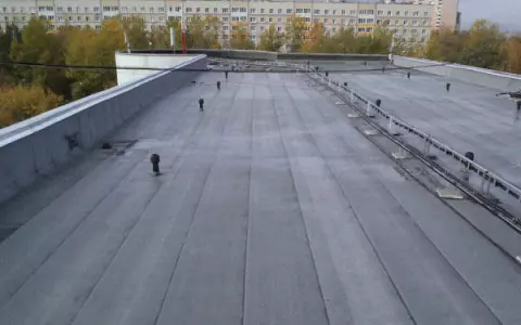 Установка аэраторов на плоской кровле схема
