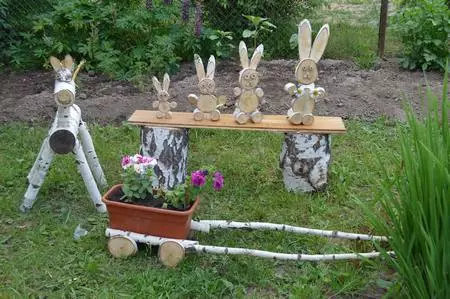 Поделки из березовых чурок — изображение 27